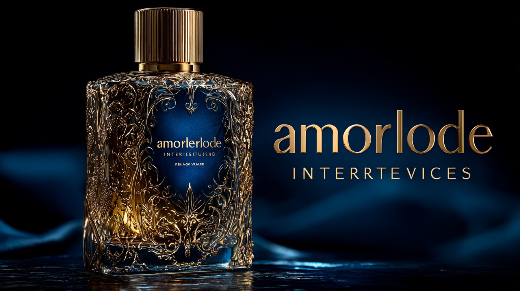 AI luxury perfume visual