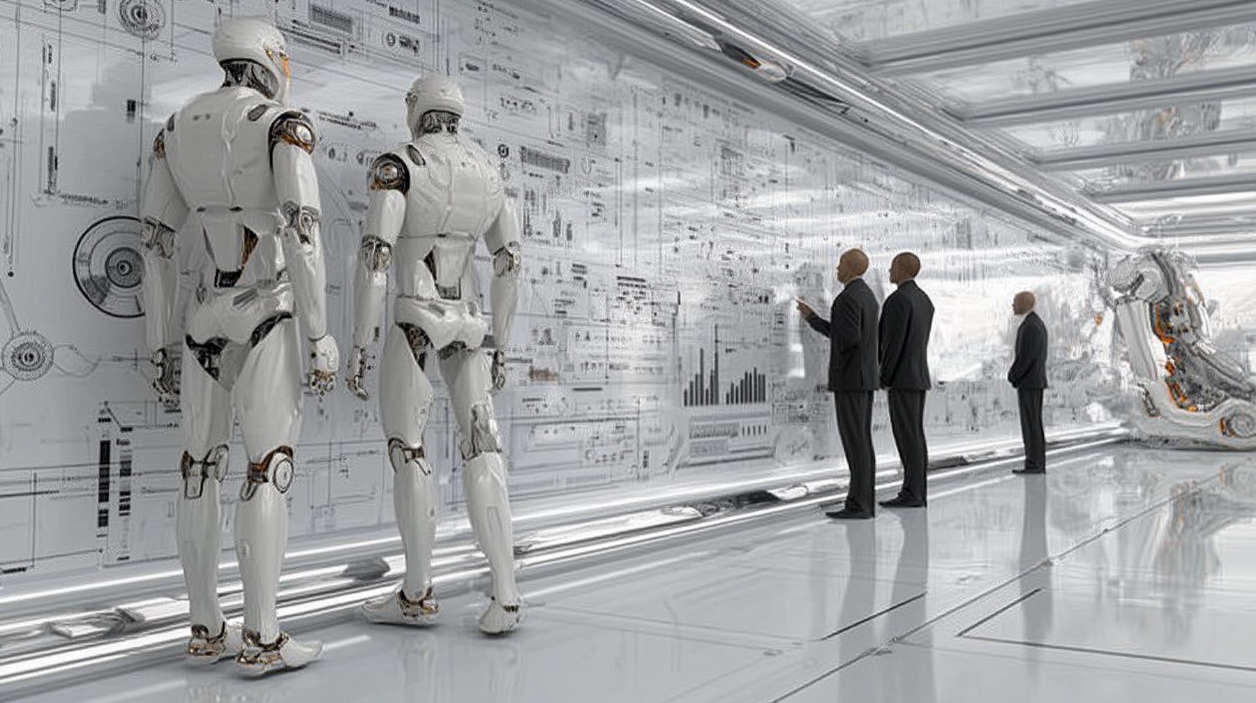 AI white robotics lab